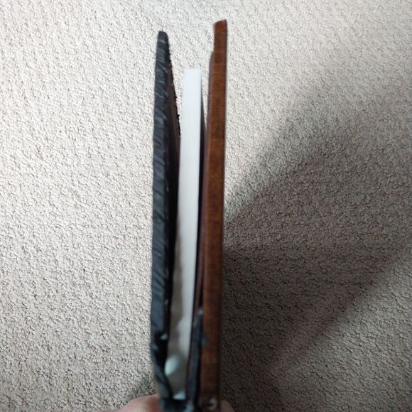 Rare 1930s Italian Leather Portfolio Book Cover Embossed Lion Emblem 8” - Picture 13 of 15